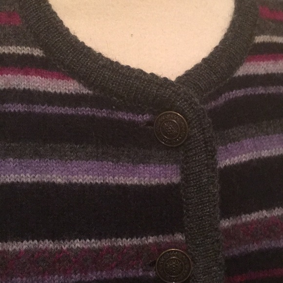 Tally Ho Petite Large Wool Cardigan Sweater Top - Picture 3 of 8
